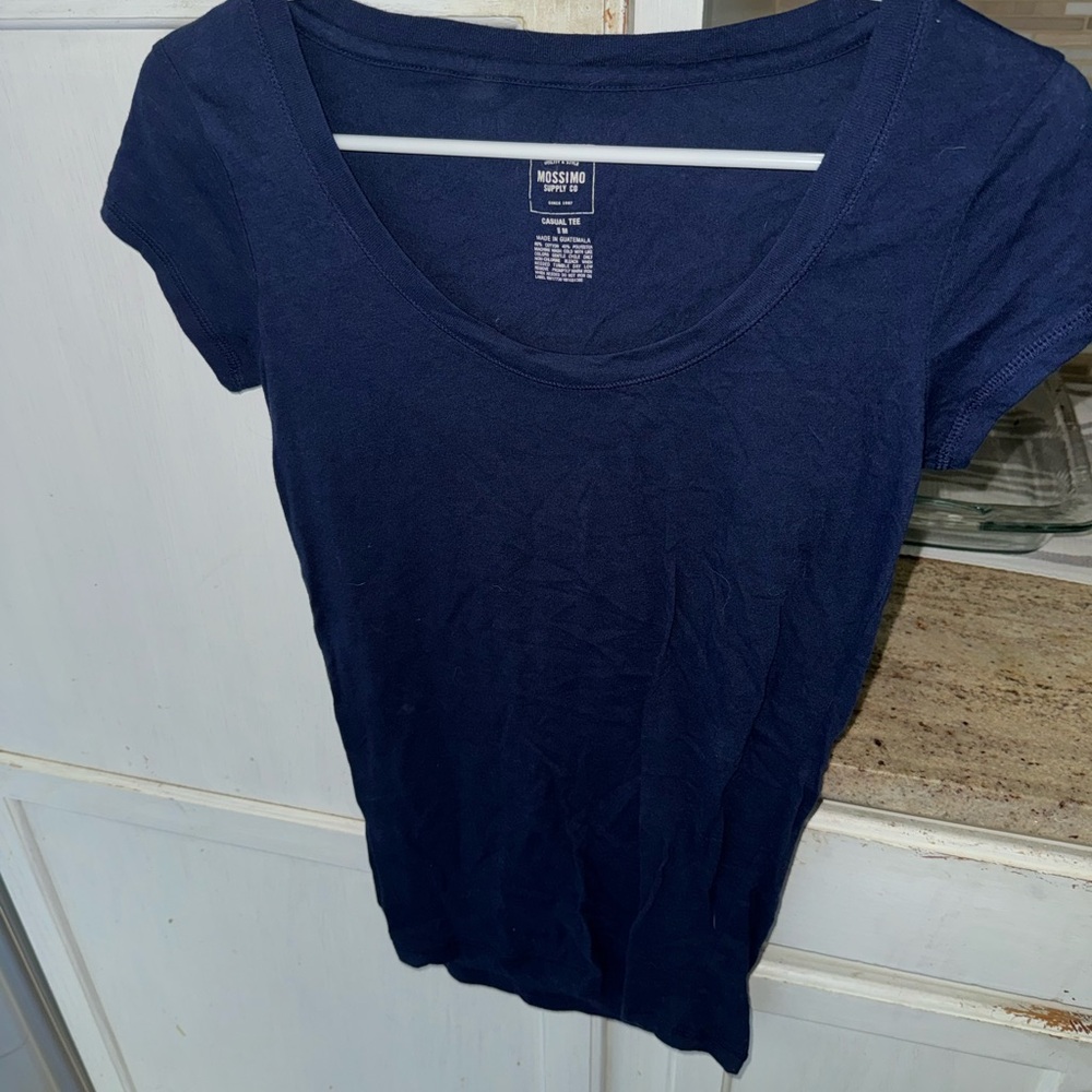 Moschino Navy Blue and White Women’s Tops